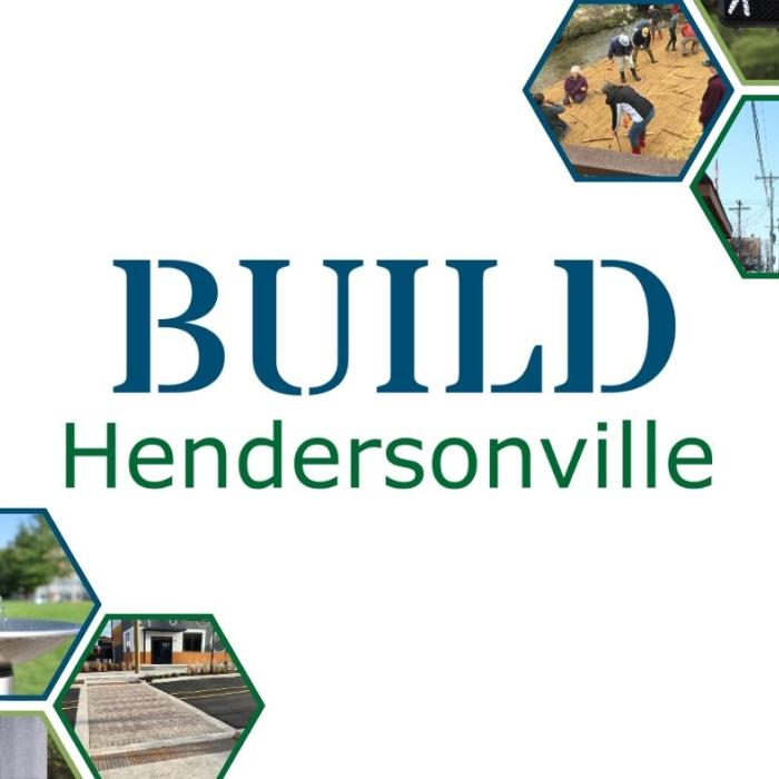 images of capital projects with the text Build Hendersonville