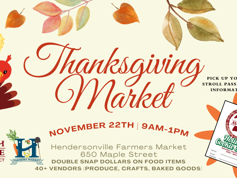 Graphic for the Thanksgiving Market on Nov 22