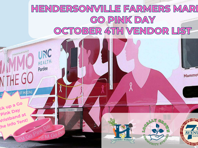 Go Pink Day Vendor List Graphic