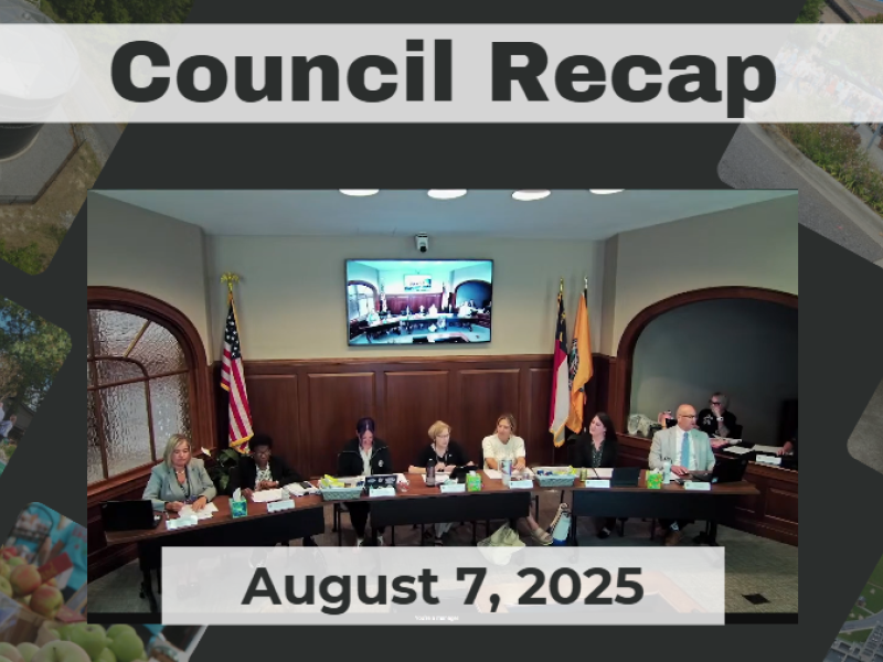 Council Members sitting at dais. 