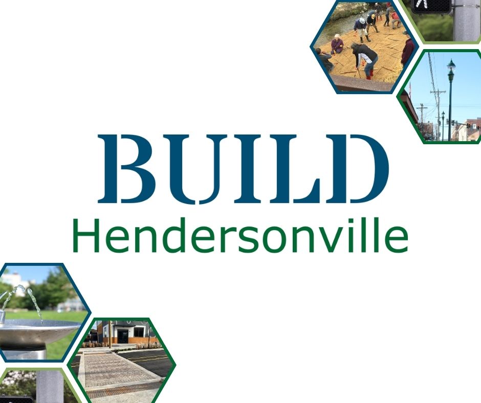 images of capital projects with the text Build Hendersonville