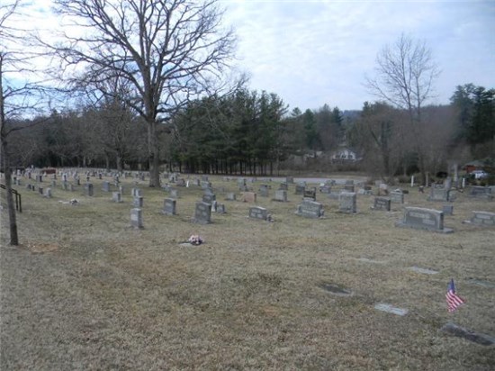 Several dozen plots at Oakdale Cemetery
