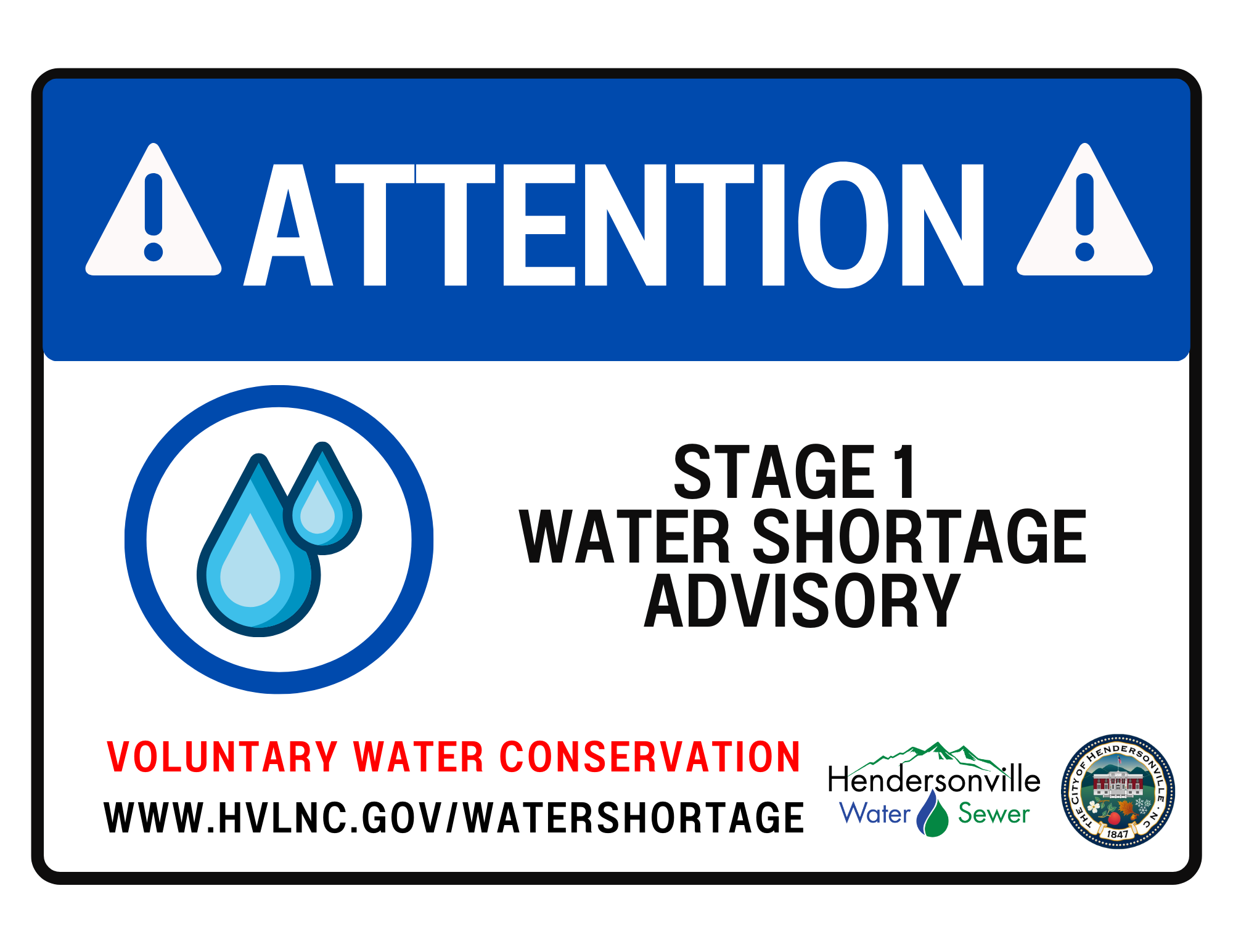 attention sign