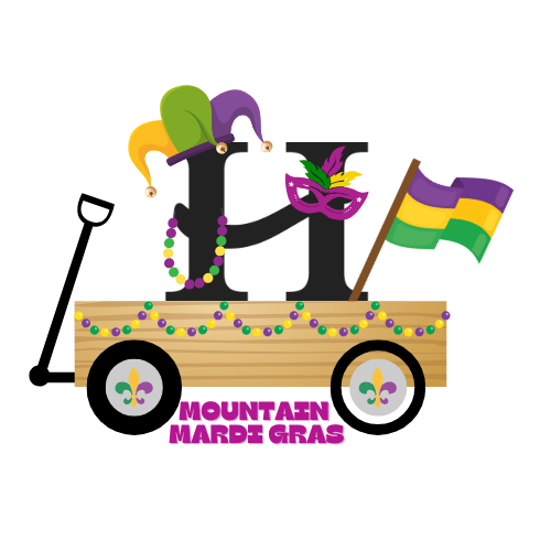 hendersonville mardi gras logo