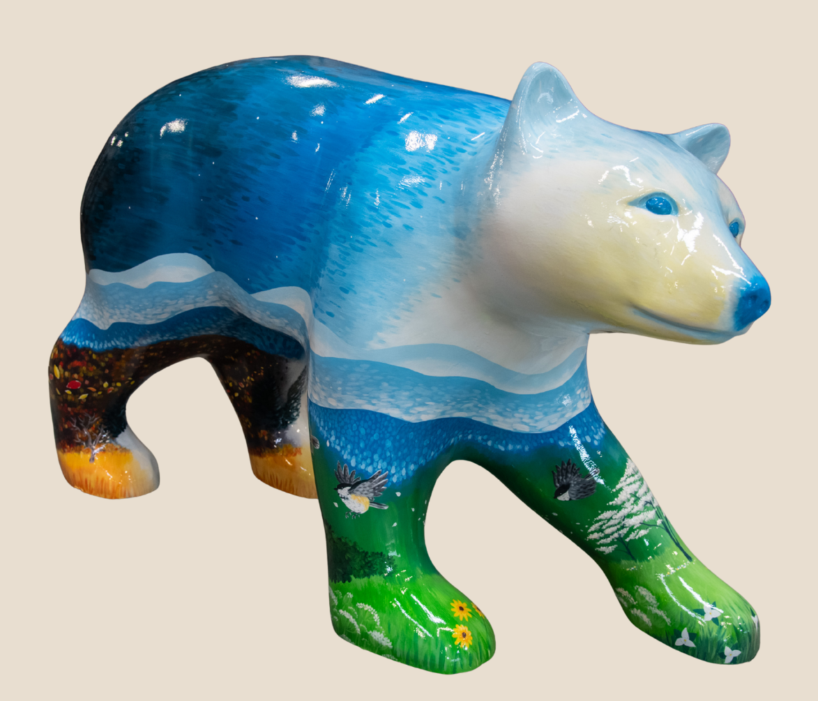 painted fiberglass bear
