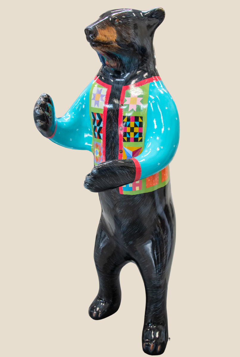 painted fiberglass bear