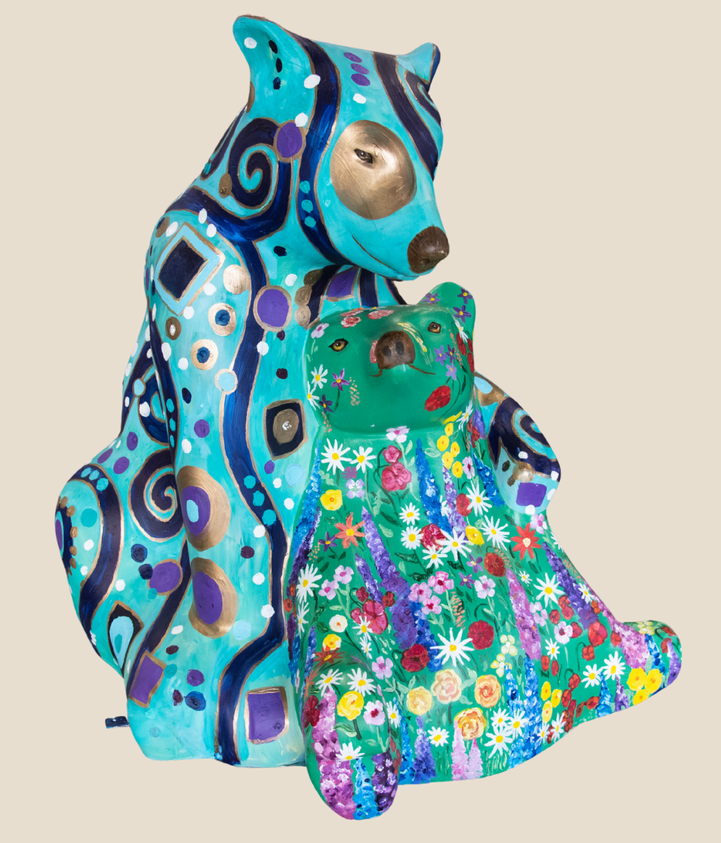 painted fiberglass bear