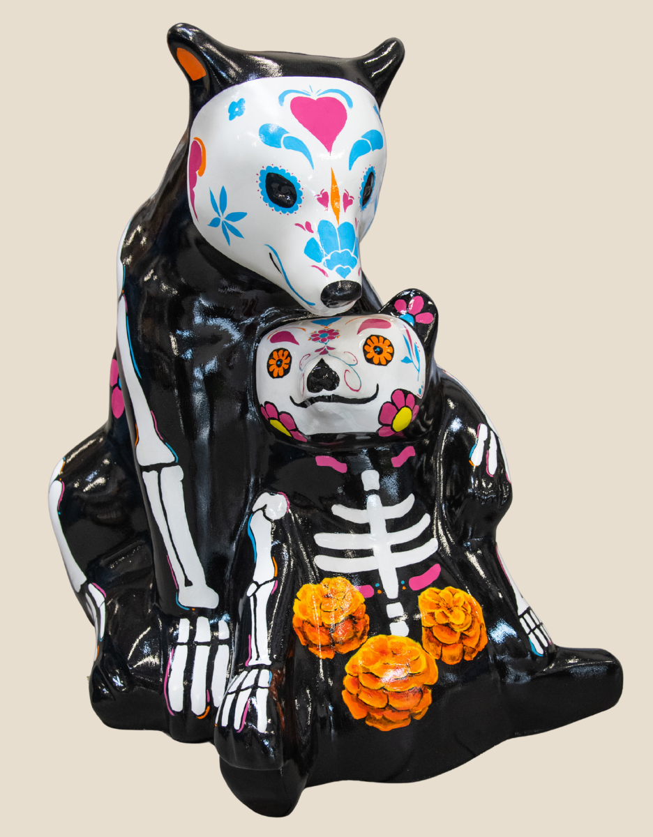 painted fiberglass bear