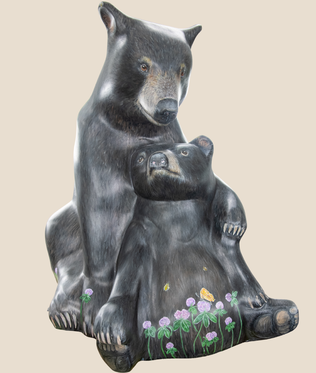 painted fiberglass bear