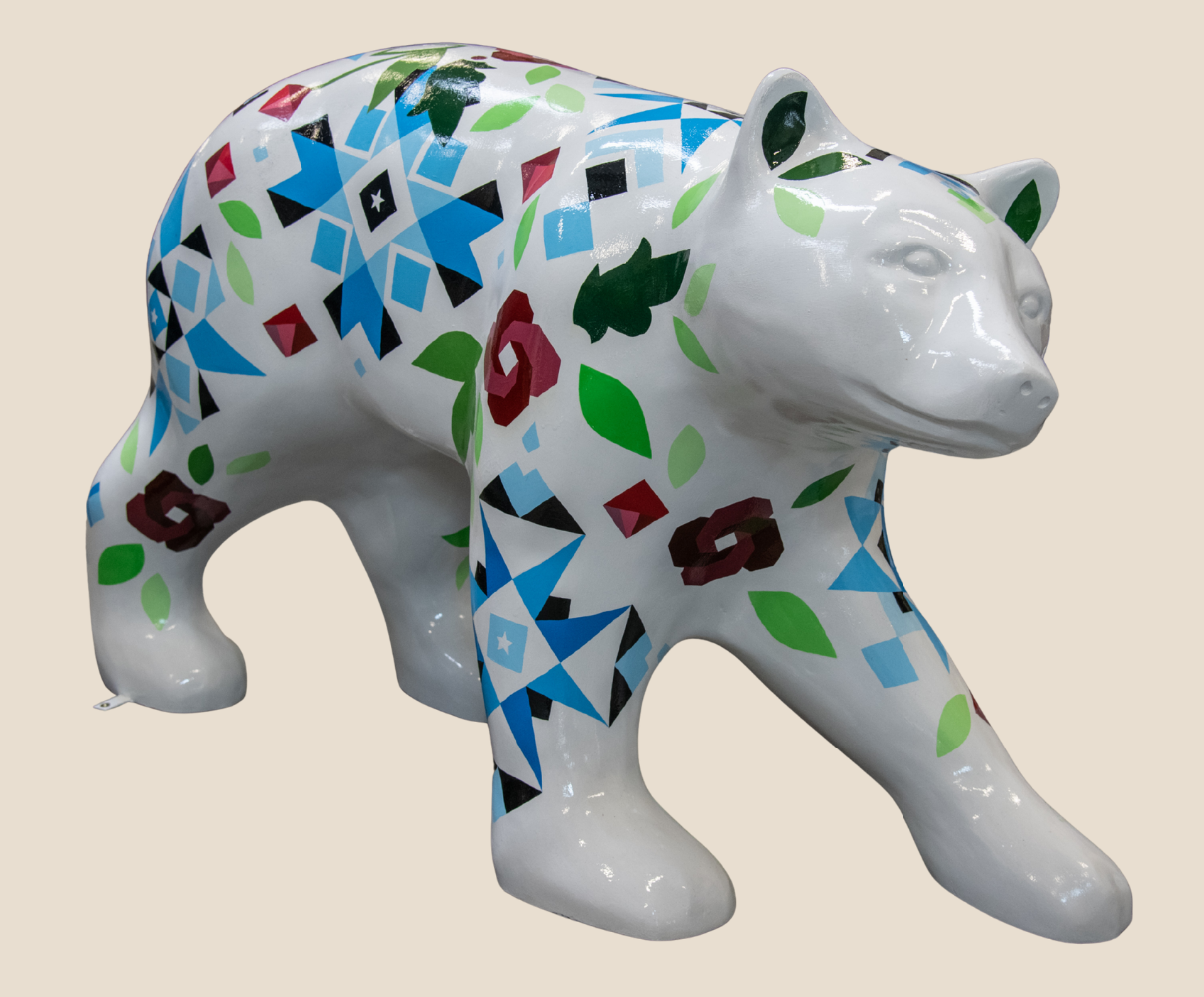 painted fiberglass bear