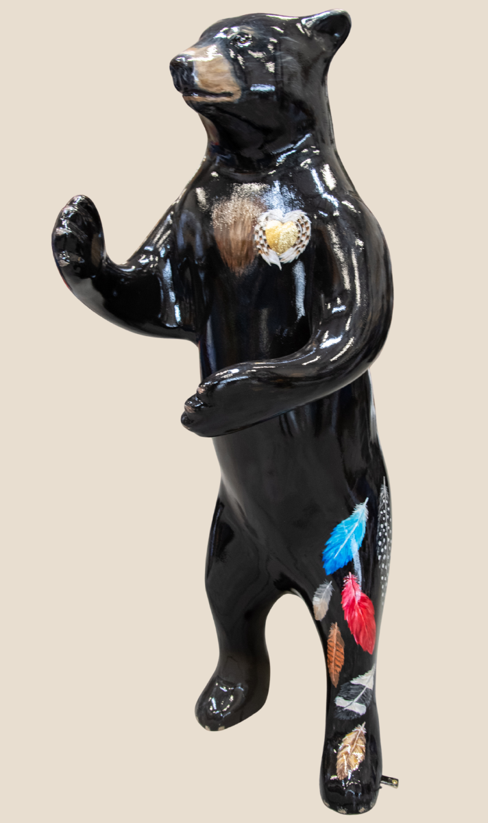 painted fiberglass bear