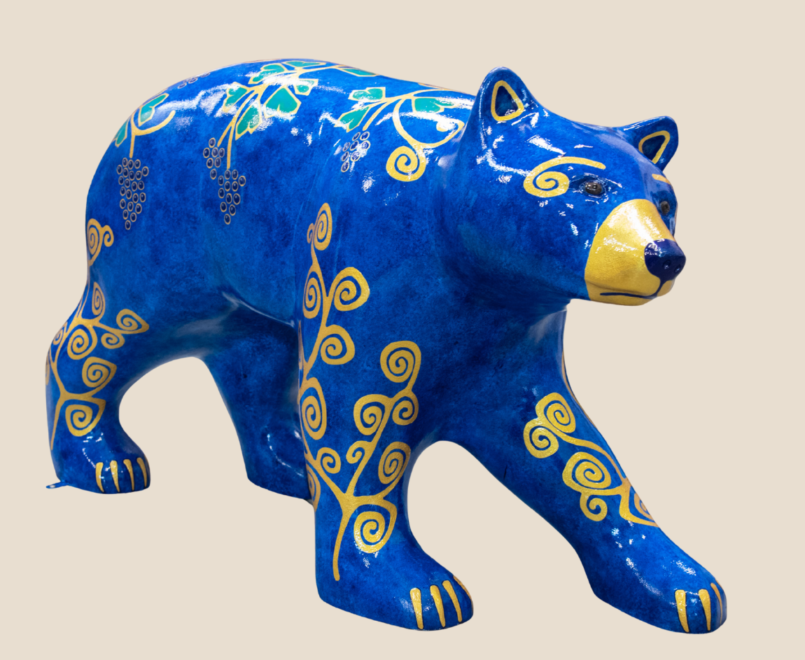 painted fiberglass bear