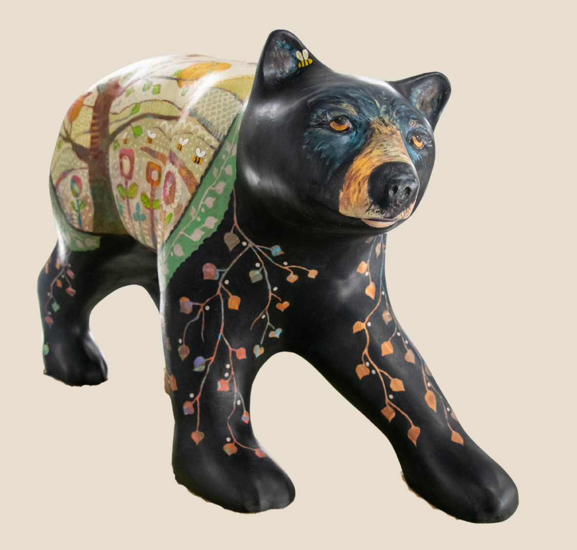 painted fiberglass bear
